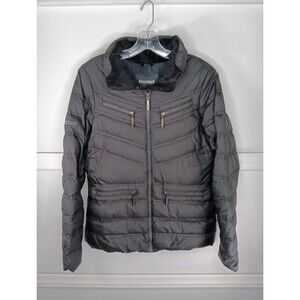 Marmot 650 Down Fill Puffer Ski Jacket Women Size Small Black *Missing Hood EUC